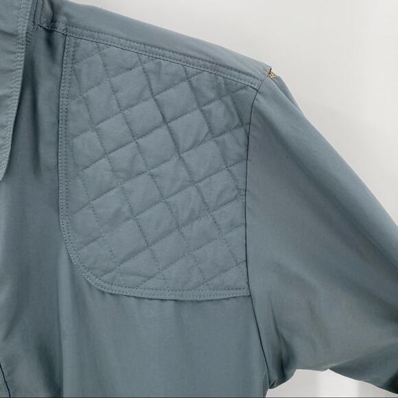 Gary Nesse Outdoor World grey quilted shooting hunting shirt men’s size XXL - Picture 2 of 13